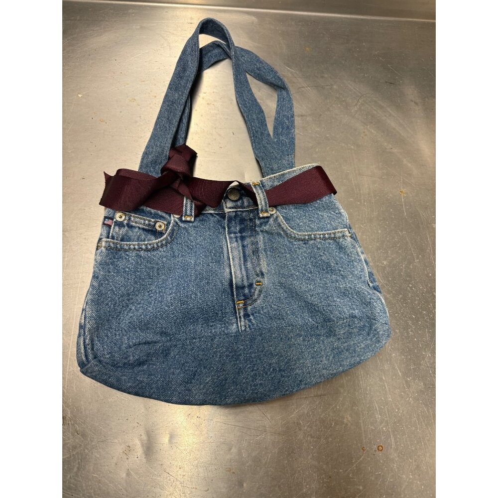 Womens Denim Upcycled ralph lauren ,florida seminoles liner Overnighter Tote Bag